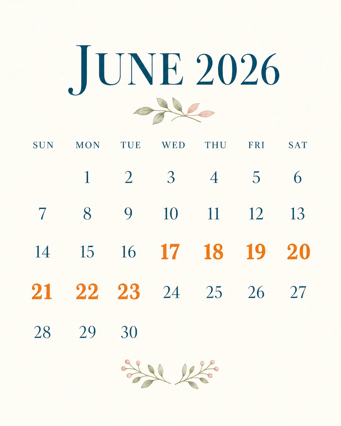 June 2026 Week of Wellness calendar from a Chiro Connect patient newsletter