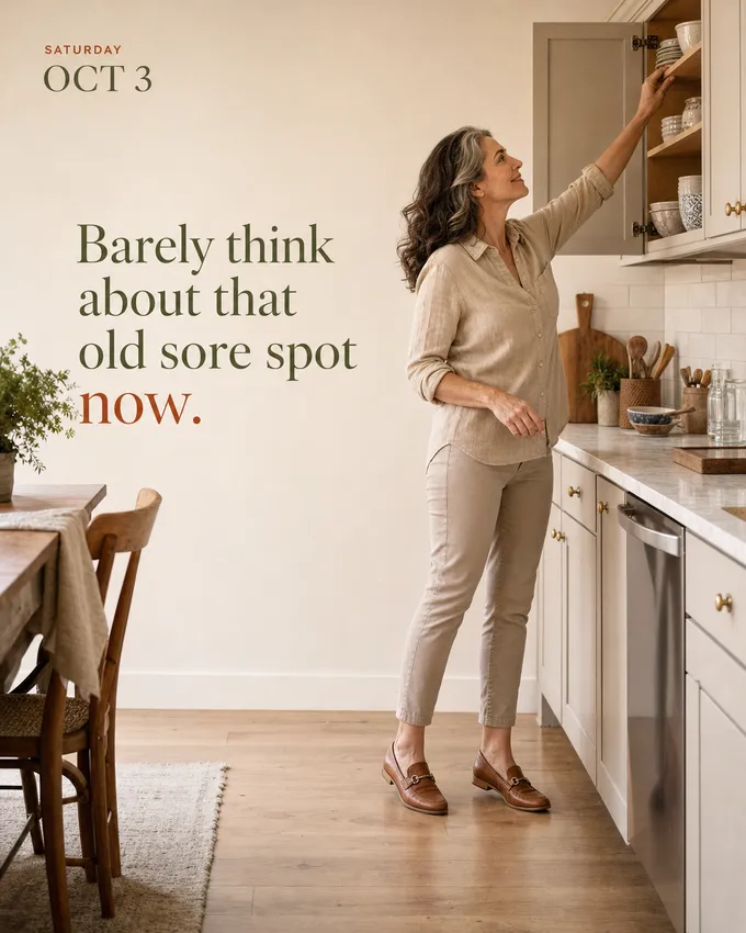 Barely think about that old sore spot now.