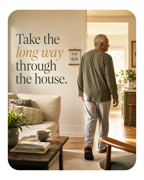 Take the long way through the house