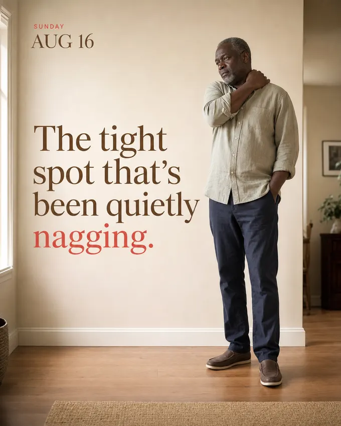 The tight spot that's been quietly nagging.