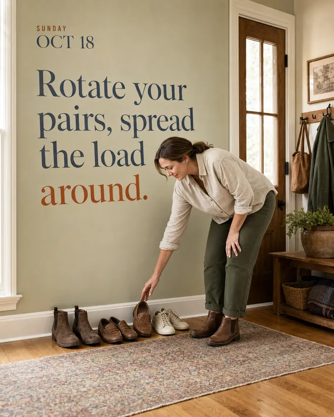 Rotate your pairs, spread the load around.