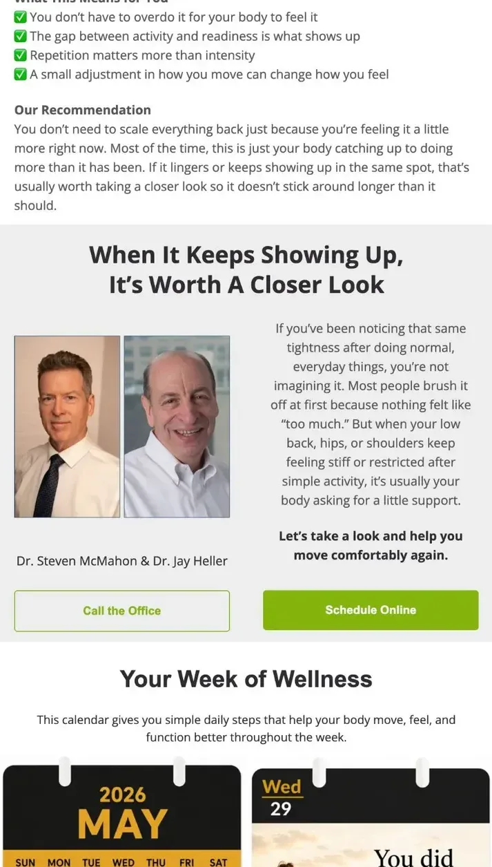 A real Chelsea clinic newsletter