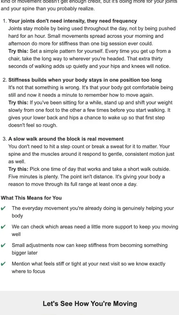 A real SoCal clinic newsletter